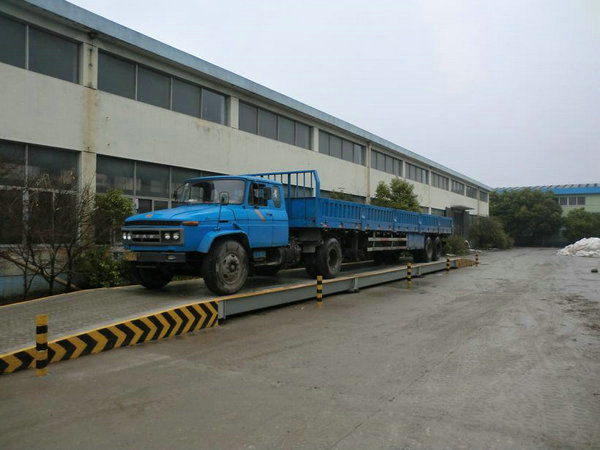 Shanghai Chongming Gas Company 3X18m motor truck scale 